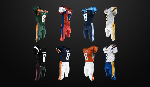 football uniforms and custom football jerseys