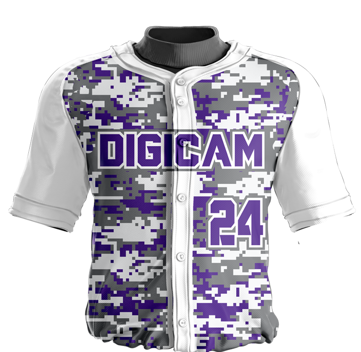 Baseball Jersey Sublimated Digicam - Allen Sportswear