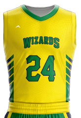 Basketball Jersey Sublimated Wizard - Allen Sportswear