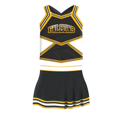 navy blue cheer uniform