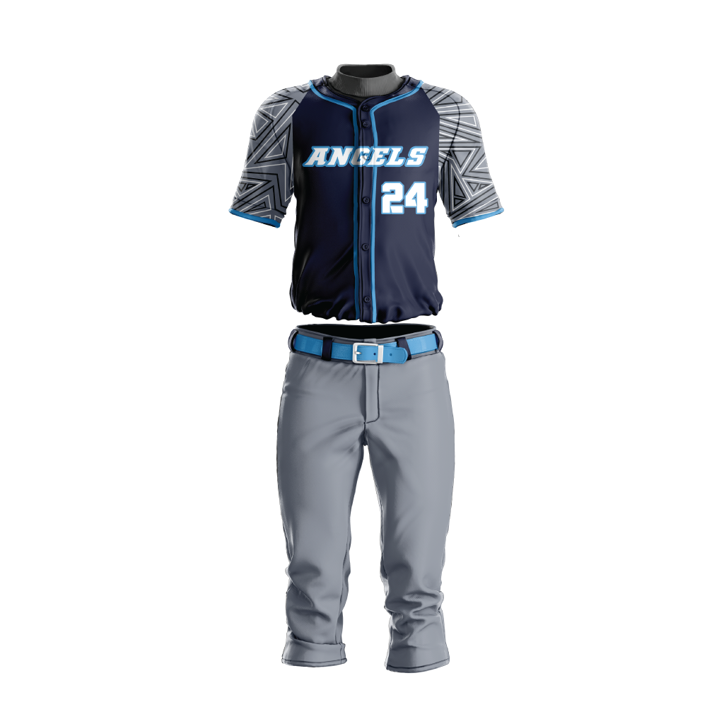 Baseball Uniform Sublimated Angels Allen Sportswear 1208