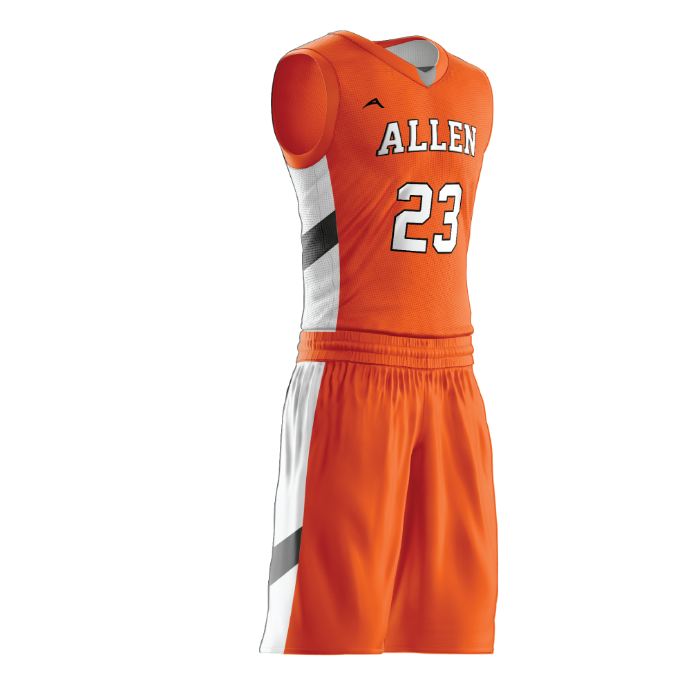 black and orange basketball jersey