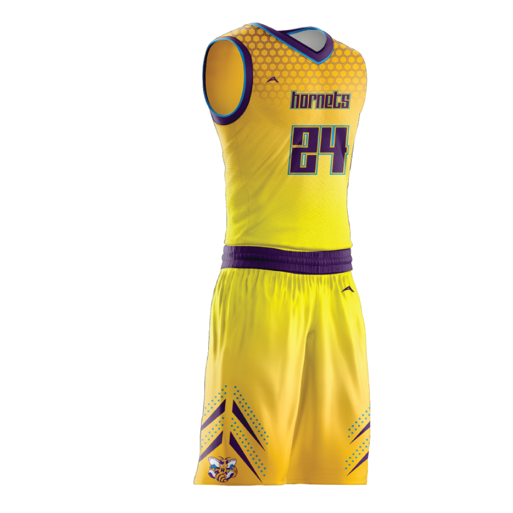 New duds: Colorful Hornets unveil 3 uniforms  Sports jersey design, Sports  garments, Basketball uniforms design