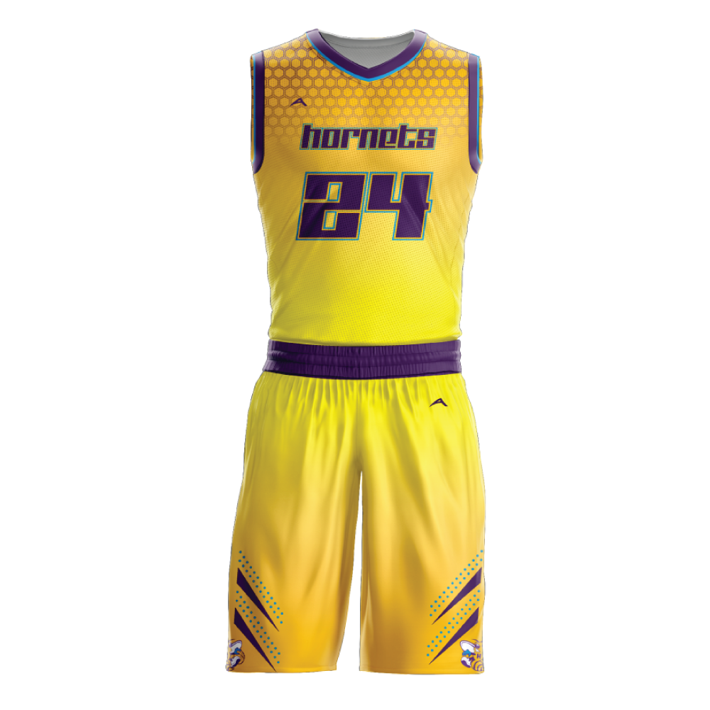 sublimation basketball jersey yellow